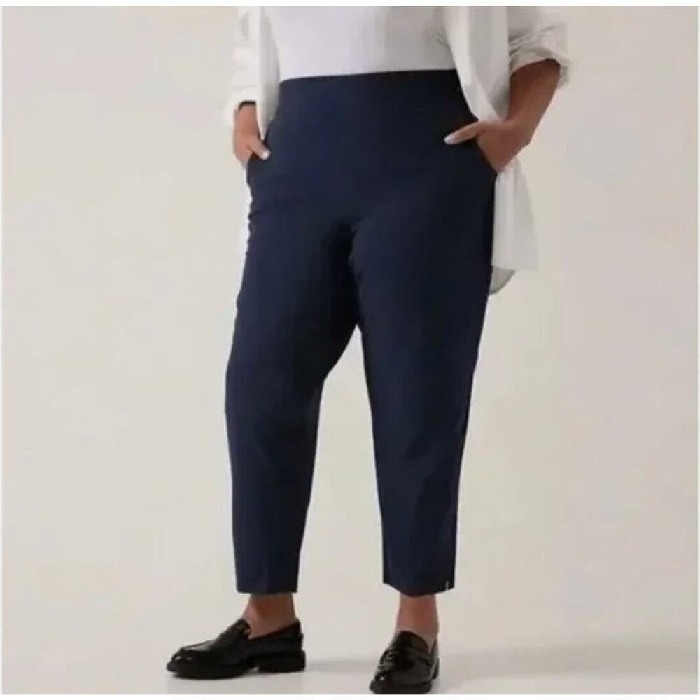 ATHLETA‎ Brooklyn Ankle Pant Navy Blue Plus Size 20